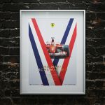 Affiche Michael Schumacher - Ferrari F2002 - France GP 2002