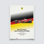 Poster Michael Schumacher - Ferrari F2002 - German GP 2002