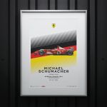 Poster Michael Schumacher - Ferrari F2002 - Germania GP 2002