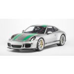 Porsche 911 (991.1) R - 2016 - silver / green decor 1/8