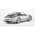 Porsche 911 (991.1) R - 2016 - silber / grünes Dekor 1:8