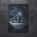 Poster Mercedes-AMG Petronas F1 Team -  Lewis Hamilton - 2021