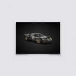 Poster Ford GT40 - Schwarz - 24h Le Mans - 1966 - Colors of Speed