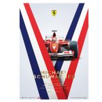 Poster Michael Schumacher - Ferrari F2002 - Francia GP 2002