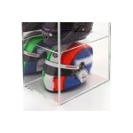 Display case for 4 helmets in 1/2 scale mirrored