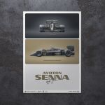 Poster Lotus 97T - Ayrton Senna - Formula 1 Portugal GP 1985 - Triptych