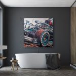 Kunstwerk Lewis Hamilton Formel 1 Weltmeister 2020 #0068