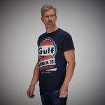 Gulf T-Shirt Oil Racing navy blue