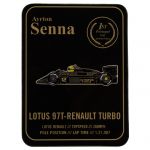 Ayrton Senna Anstecker Classic Team Lotus