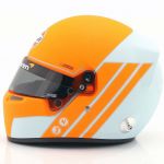 McLaren F1 Team Diseño Gulf Casco miniatura 2021 1/2