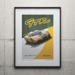 Affiche McLaren F1 GTR - Mach One Racing - 1995