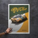 Poster McLaren F1 GTR - Mach One Racing - 1995