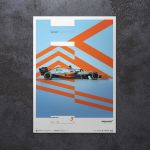 Poster McLaren Gulf Formel 1 Edition 2 - Daniel Ricciardo 2021 - Limited Edition
