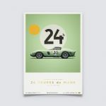 Poster Ferrari 250 GTO - Green - 24h Le Mans - 1962 - Collector's Edition