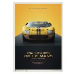 Affiche Ford GT40 - XGT-1- 24h Le Mans - 1966