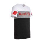 Audi Maglietta Sport grigio/bianco