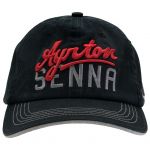 Cap Ayrton Senna schwarz square