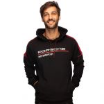 Porsche Motorsport Kapuzenpullover schwarz/rot