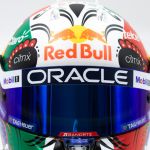 Sergio Pérez miniature helmet Formula 1 Mexico GP 2022 1/2