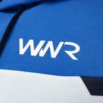 WINWARD Racing Felpa con cappuccio blu/bianco