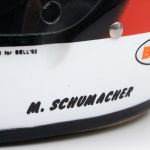 Michael Schumacher Helm Erster F1 GP-Sieg Spa 1992 1:2
