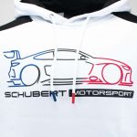 Schubert Motorsport Felpa con cappuccio Champion bianco