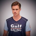 Gulf T-shirt Racing V-Neck bleu marine