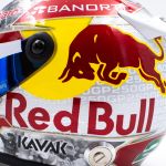 Sergio Pérez miniature helmet Formula 1 Singapore GP 2023 1/2