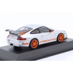 Porsche 911 (997.1) GT3 RS Año 2006 plata / Decor naranja 1/43
