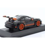 Porsche 911 (992) GT3 RS 2023 Weissach-Paket schwarz / Dekor orange 1:43