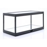 Single display case with LED lighting for 1/18 scale model cars black