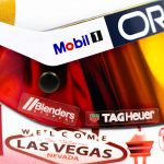 Sergio Pérez casco in miniatura Formula 1 GP di Las Vegas 2023 1/2