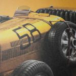 Cartel Bugatti T35 - Yellow - Targa Florio -  1928 - Colors of Speed