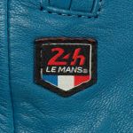24h de course au Mans Veste en cuir bleu
