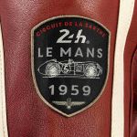 24h Gara Le Mans Signore Giacca in pelle rosso