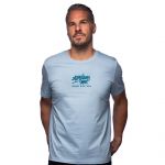 Course de 24h Graffiti T-Shirt Logo bleu clair