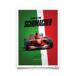 Ferrari F1-2000 - Michael Schumacher - Italy - Suzuka GP - Poster