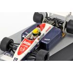 1:43 scale by Ayrton Senna - British GP 1984 in White and Blue Toleman TG184 