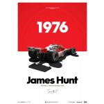 James Hunt - McLaren M23 - Marlboro - GP du Japon - 1976 - Affiche limitée