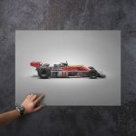 James Hunt - McLaren M23 - GP du Japon - 1976 - Affiche Couleurs de vitesse