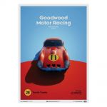 Ferrari 250 GTO Poster - rojo - Goodwood TT - 1963