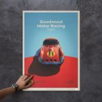 Ferrari 250 GTO Poster - rosso - Goodwood TT - 1963