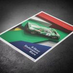 Poster Ferrari 412P - Verde - Kyalami 9 Hour - 1967