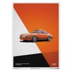 Poster Porsche 911 RS - Orange