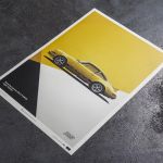 Poster Porsche 911 RS - yellow