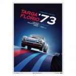 Affiche Porsche 911 RSR - Martini - Targa Florio - 1973
