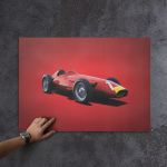 Affiche Maserati 250F - Juan Manuel Fangio 1957