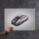 Poster Porsche 911R - BP Racing Monza 1967 - Colors of Speed