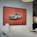 Poster Porsche 911R - bianco - Tour de France 1969 - Colors of Speed