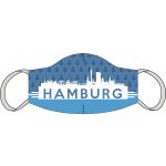 Masque buccal et nasal Hambourg skyline blue
